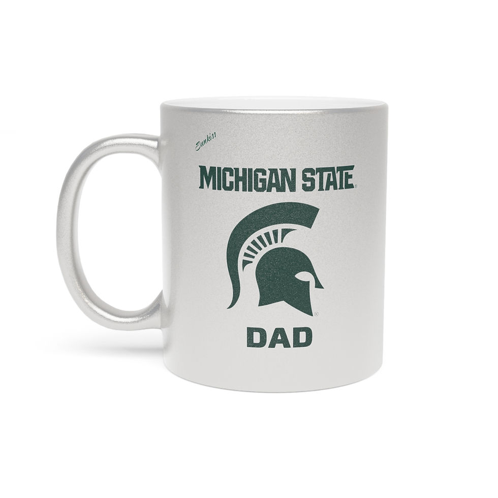 Michigan State Spartans DAD Metallic Mug (Silver)