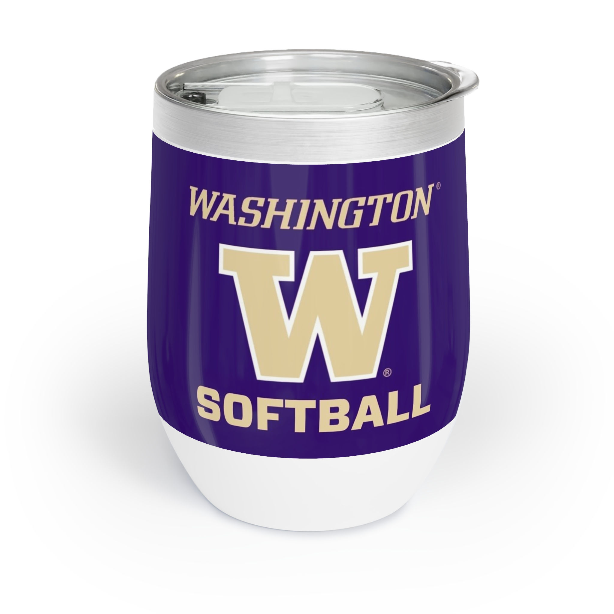 Washington Huskies SOFTBALL Chill Wine Insulated Tumbler - Fan Cup