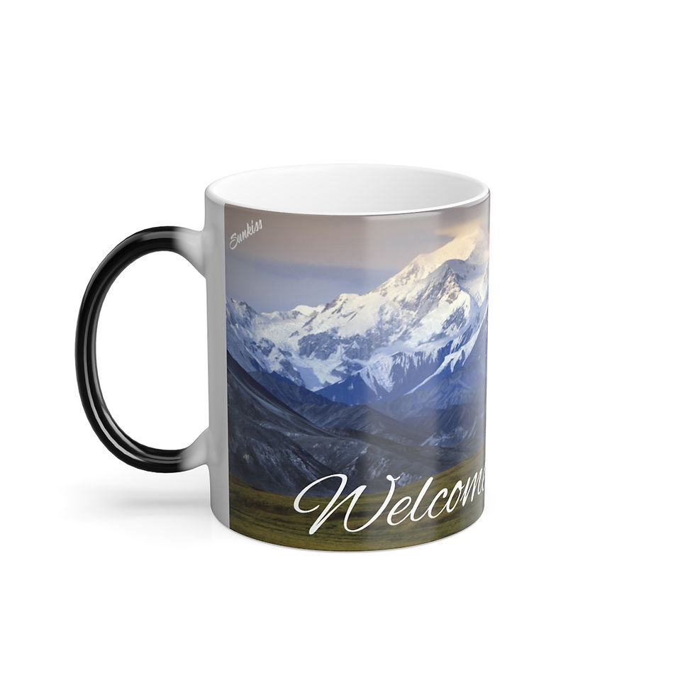 Thumbnail: Color Changing! Denali National Park ThermoH Morphin Ceramic Coffee Mug