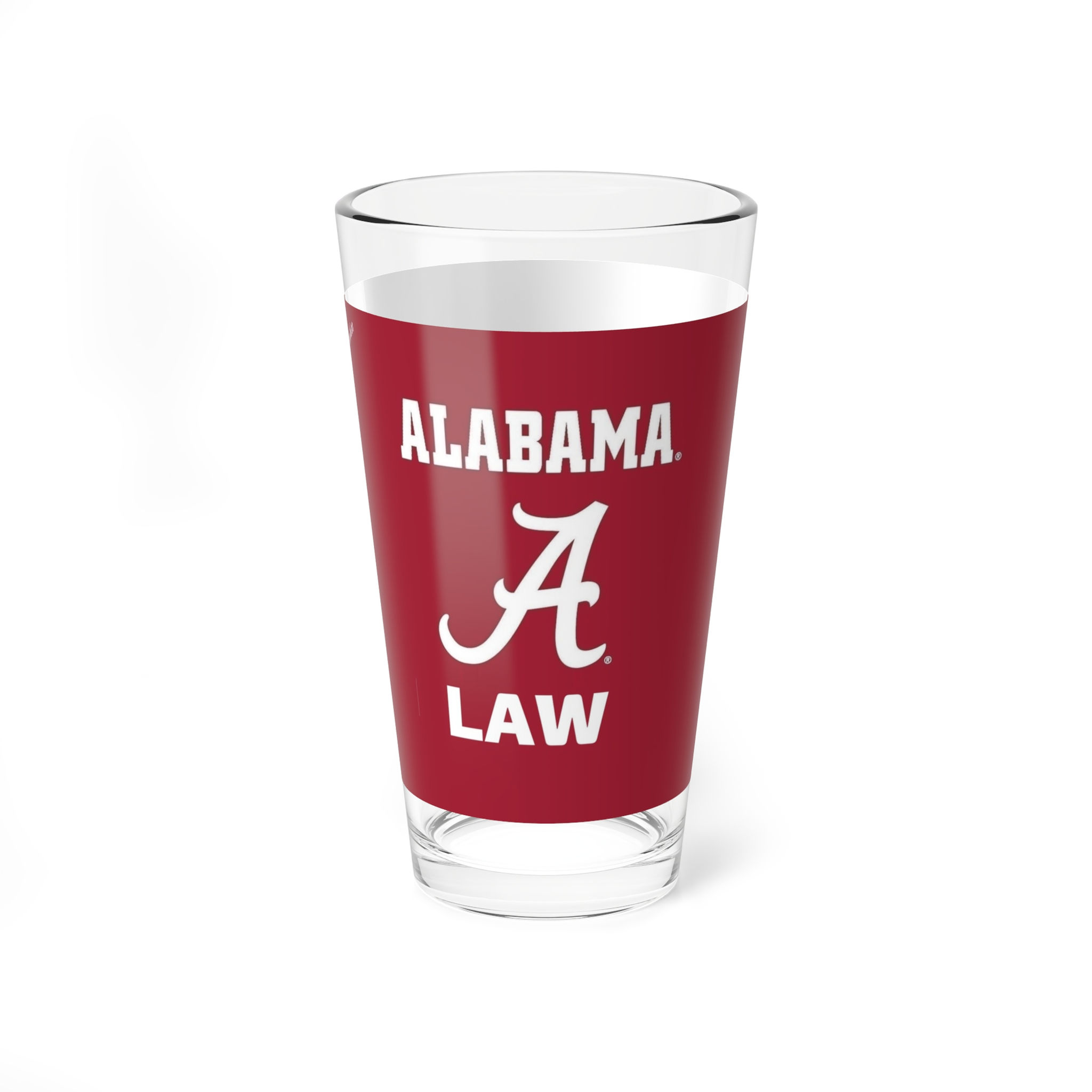 Alabama Crimson Tide LAW SCHOOL Pint Glass - Fan Cup