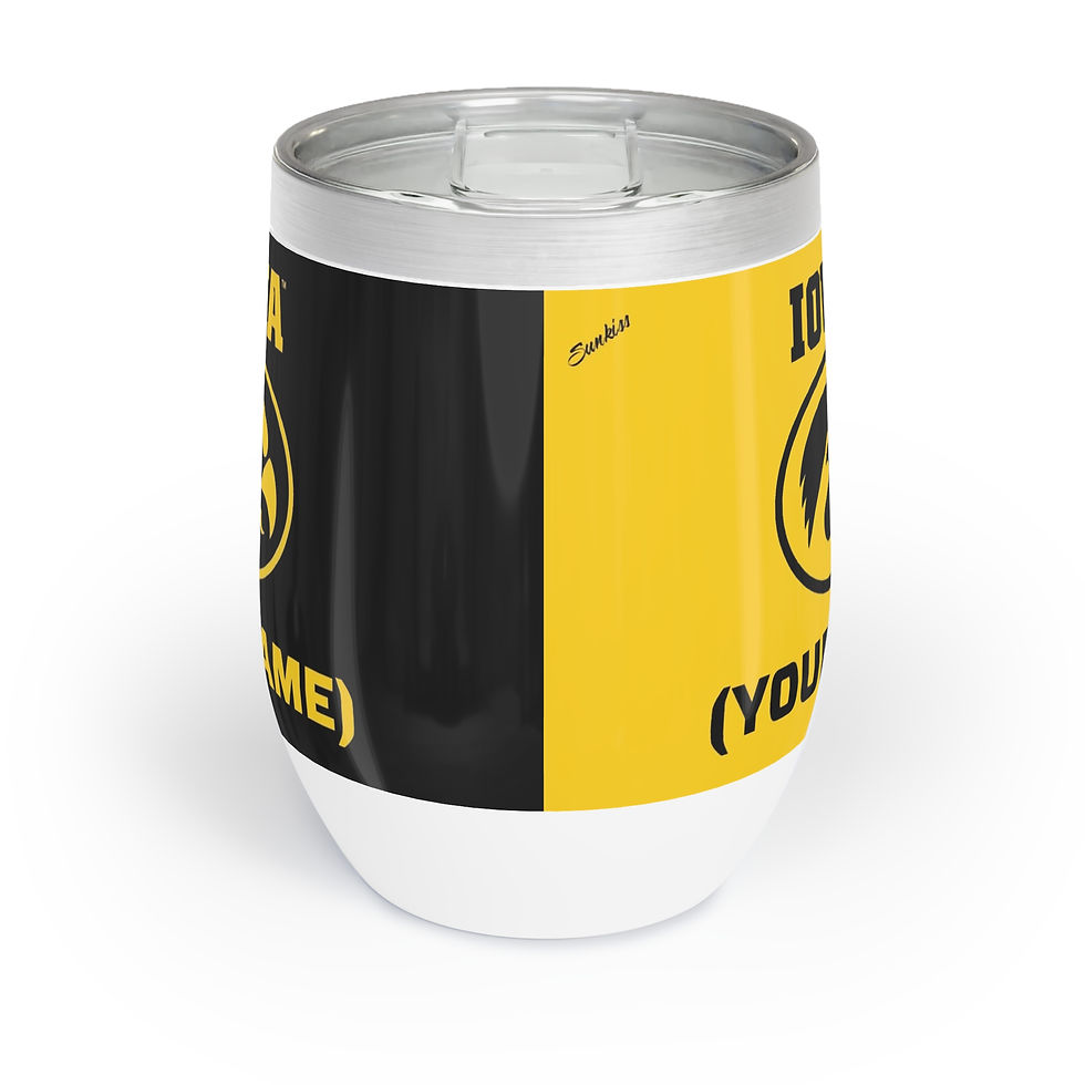 Thumbnail: Iowa Hawkeyes PERSONALIZED NAME (Choose Your Name) Chill Wine Insulated Tumbler