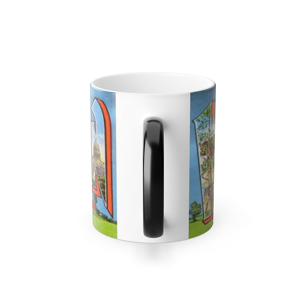 Thumbnail: Color Changing! Greetings From Wisconsin ThermoH Morphin Ceramic Coffee Mug