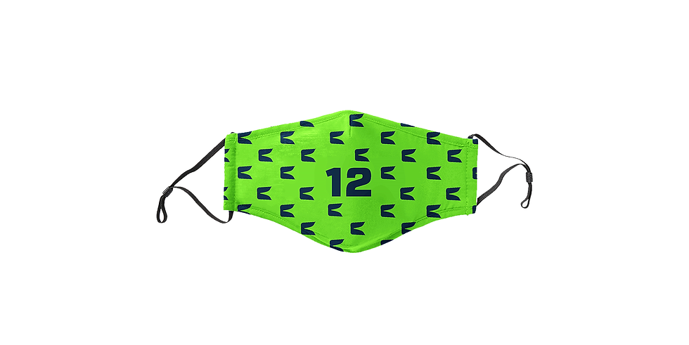 Electric Green 12 Face Mask