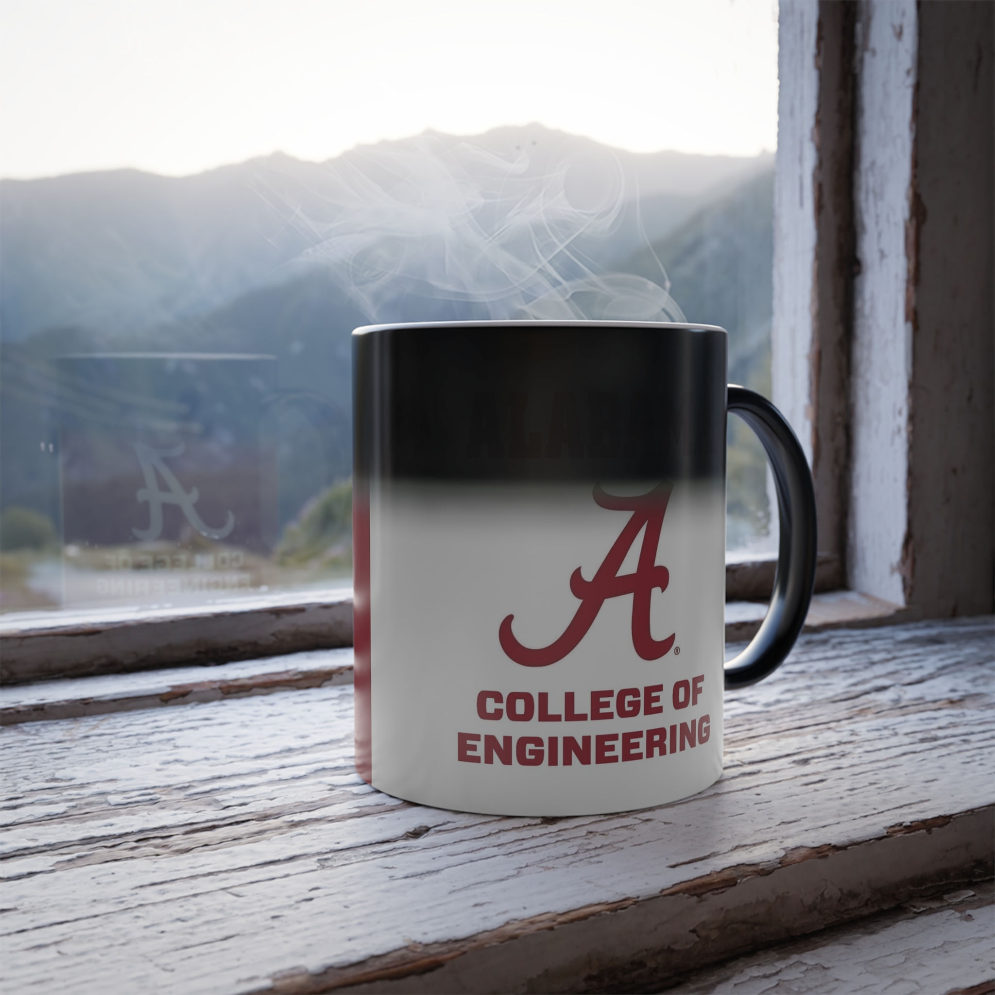 Color Changing! Alabama Crimson Tide College of Engineering ThermoH Morphin Mug