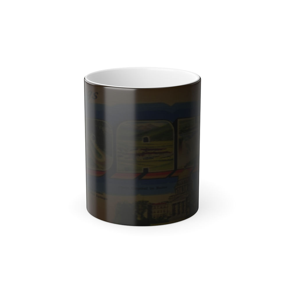 Thumbnail: Color Changing! Greetings From Idaho ThermoH Morphin Ceramic Coffee Mug