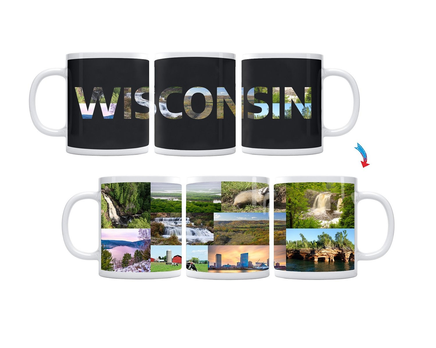 State of Wisconsin ThermoH Exray Mug