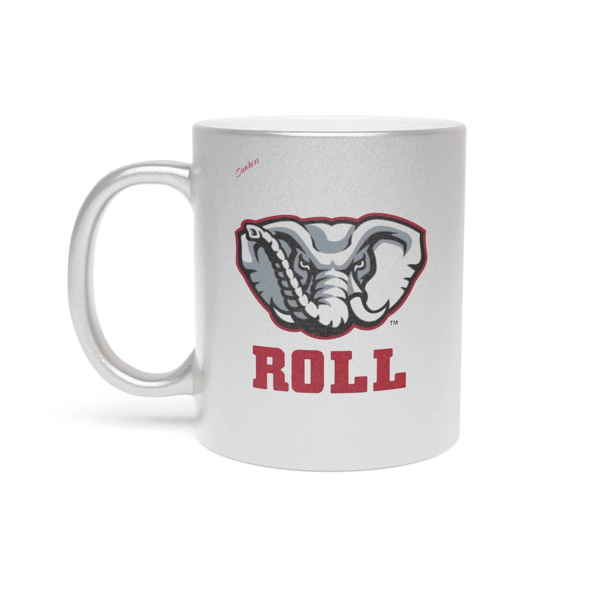 Alabama Roll Tide Metallic Mug (Silver)