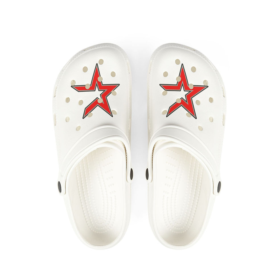 East Clinton HS Cross Country Foam Rubber Shoes (White)