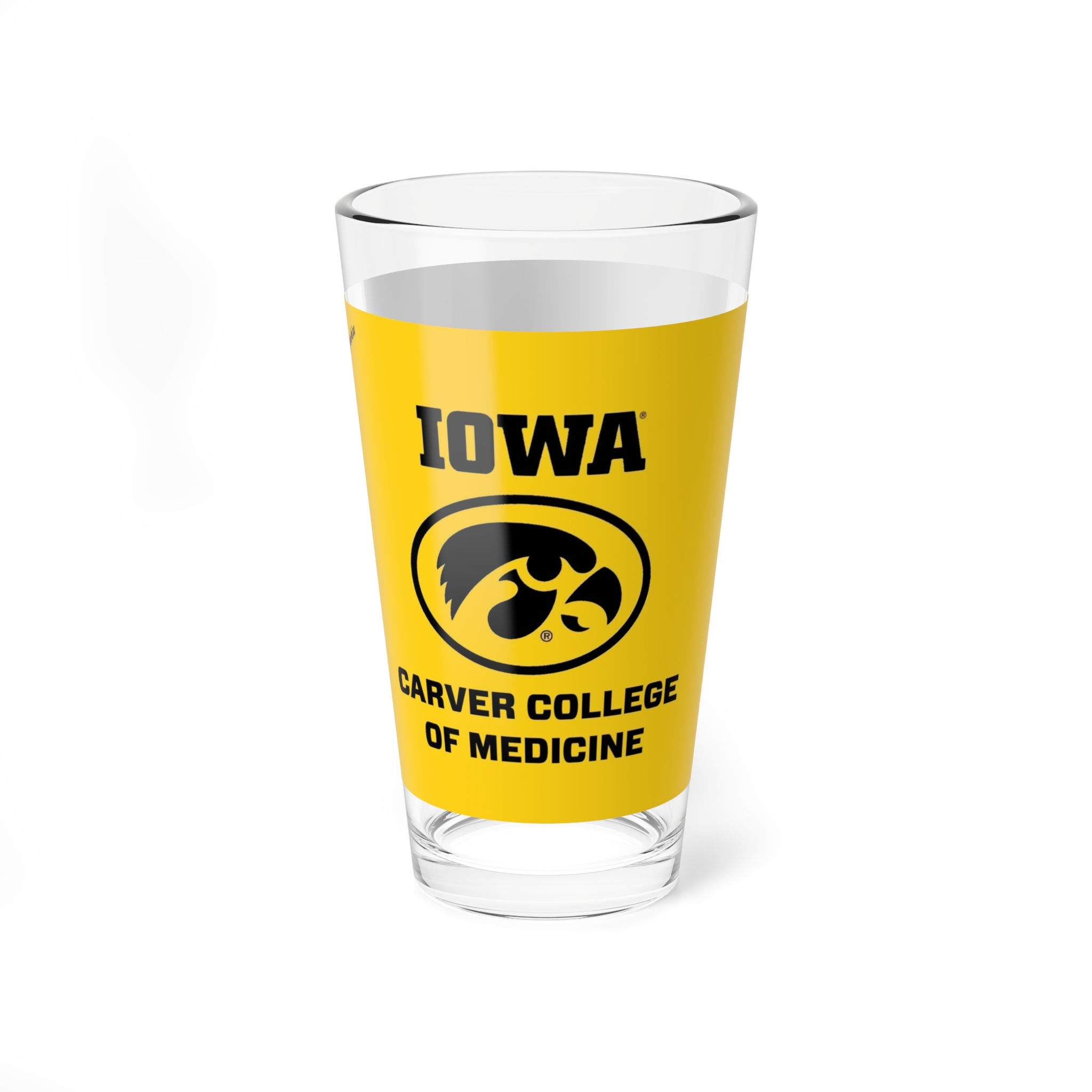 Iowa Hawkeyes SCHOOL OF MEDICINE Pint Glass - Fan Cup