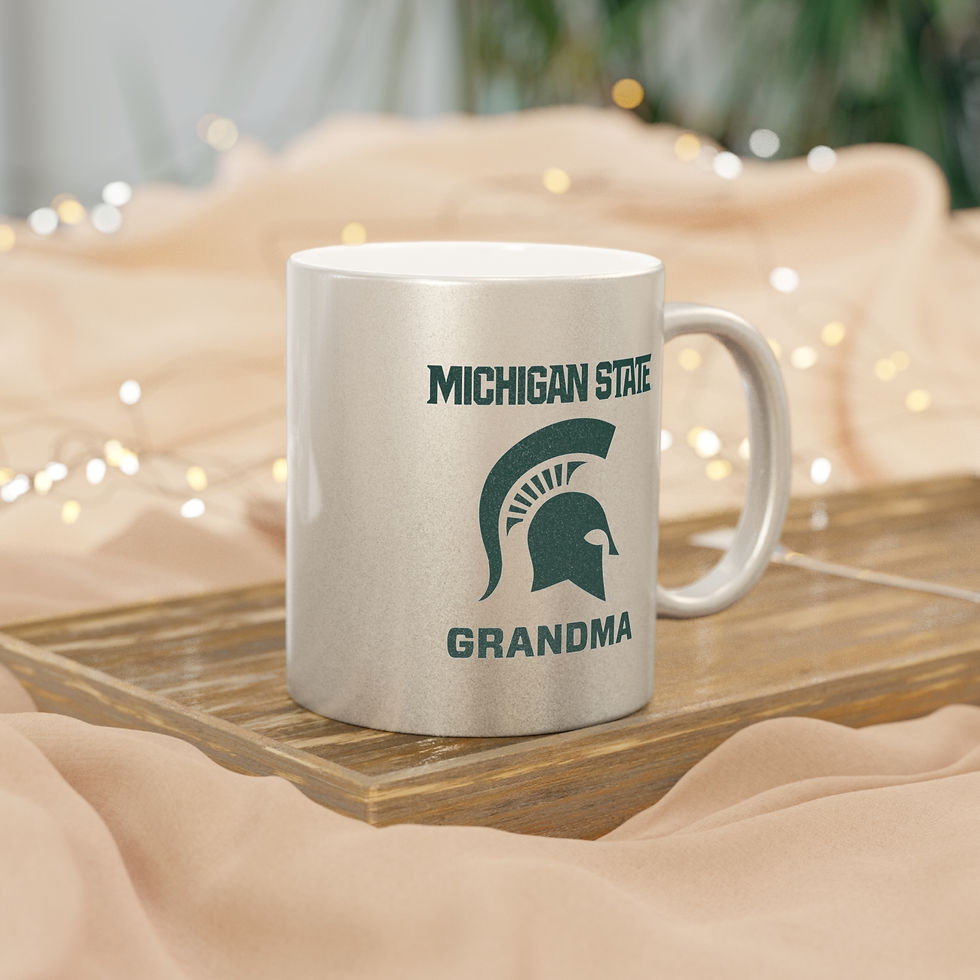 Thumbnail: Michigan State Spartans GRANDMA Metallic Mug (Silver)