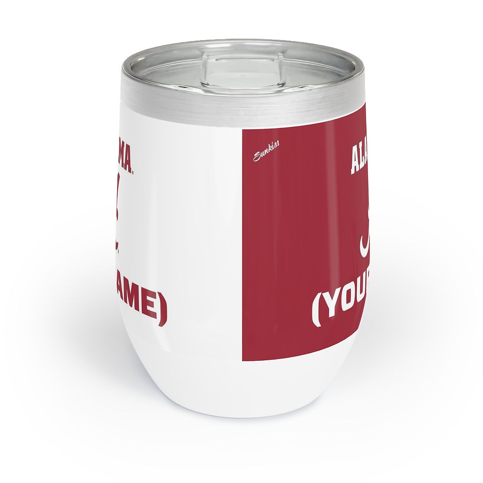 Thumbnail: Alabama Crimson Tide PERSONALIZED (Choose Your Name) Wine Insulated Tumbler