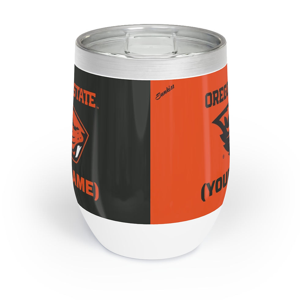 Thumbnail: Oregon State Beavers PERSONALIZED NAME (Choose Your Name) Wine Insulated Tumbler