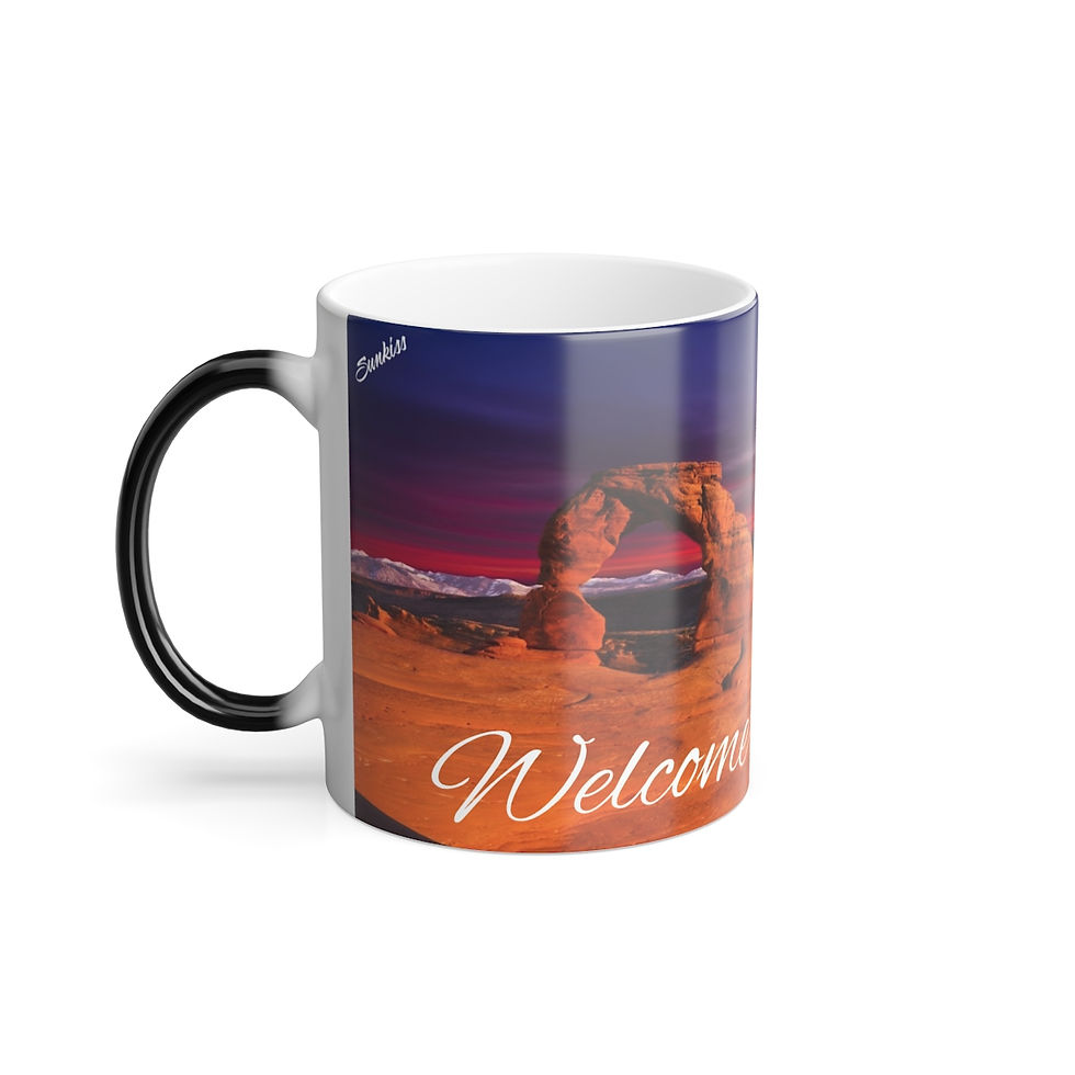 Thumbnail: Color Changing! Arches National Park ThermoH Morphin Ceramic Coffee Mug