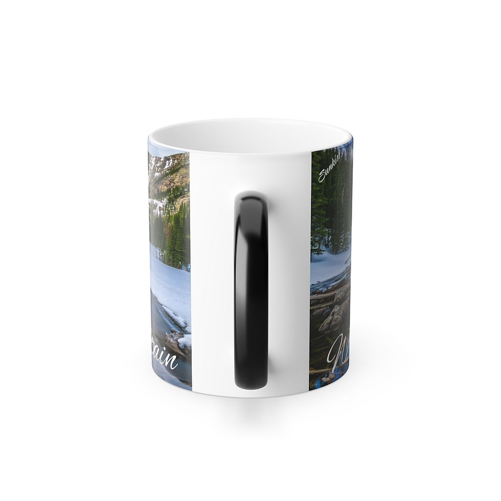 Thumbnail: Color Changing! Rocky Mountain National Park ThermoH Morphin Ceramic Coffee Mug