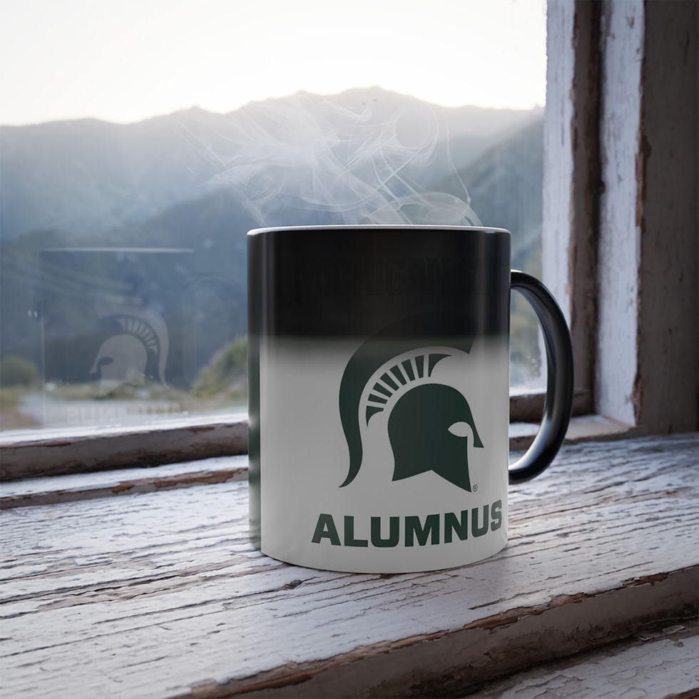 Color Changing! Michigan State Spartans ALUMNUS ThermoH Morphin Coffee Mug