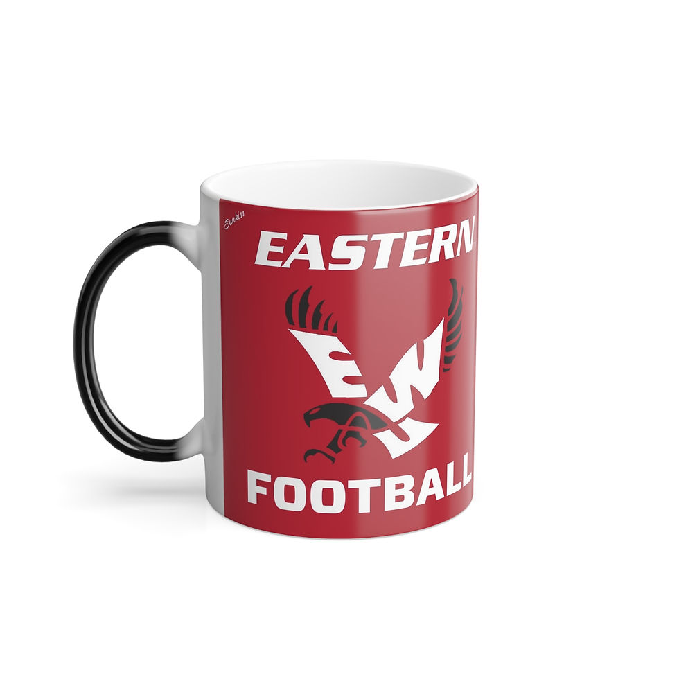 Thumbnail: Color Changing! EWU Eagles FOOTBALL ThermoH Morphin Ceramic Coffee Mug