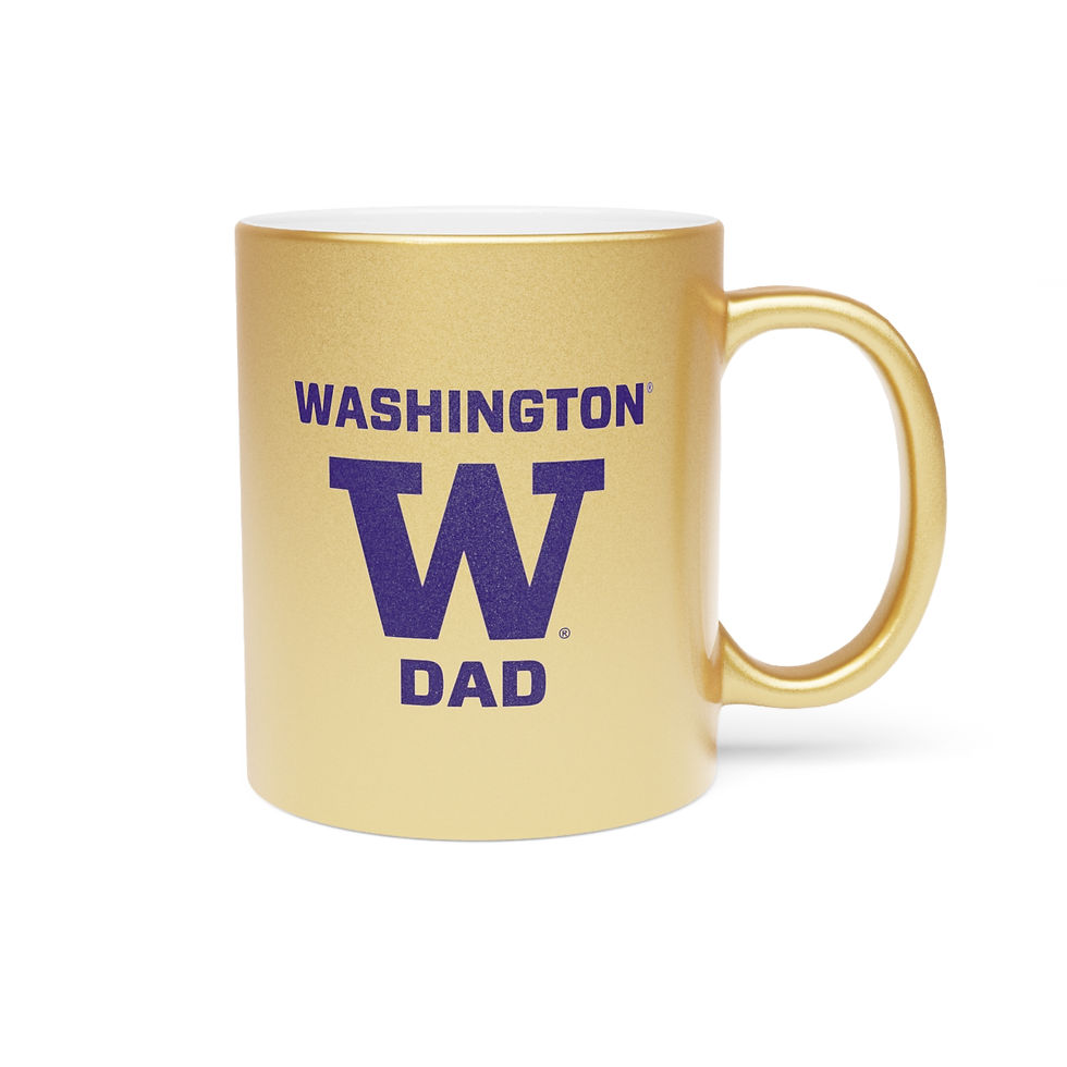 Thumbnail: Washington Huskies DAD Metallic Mug (Silver or Gold)