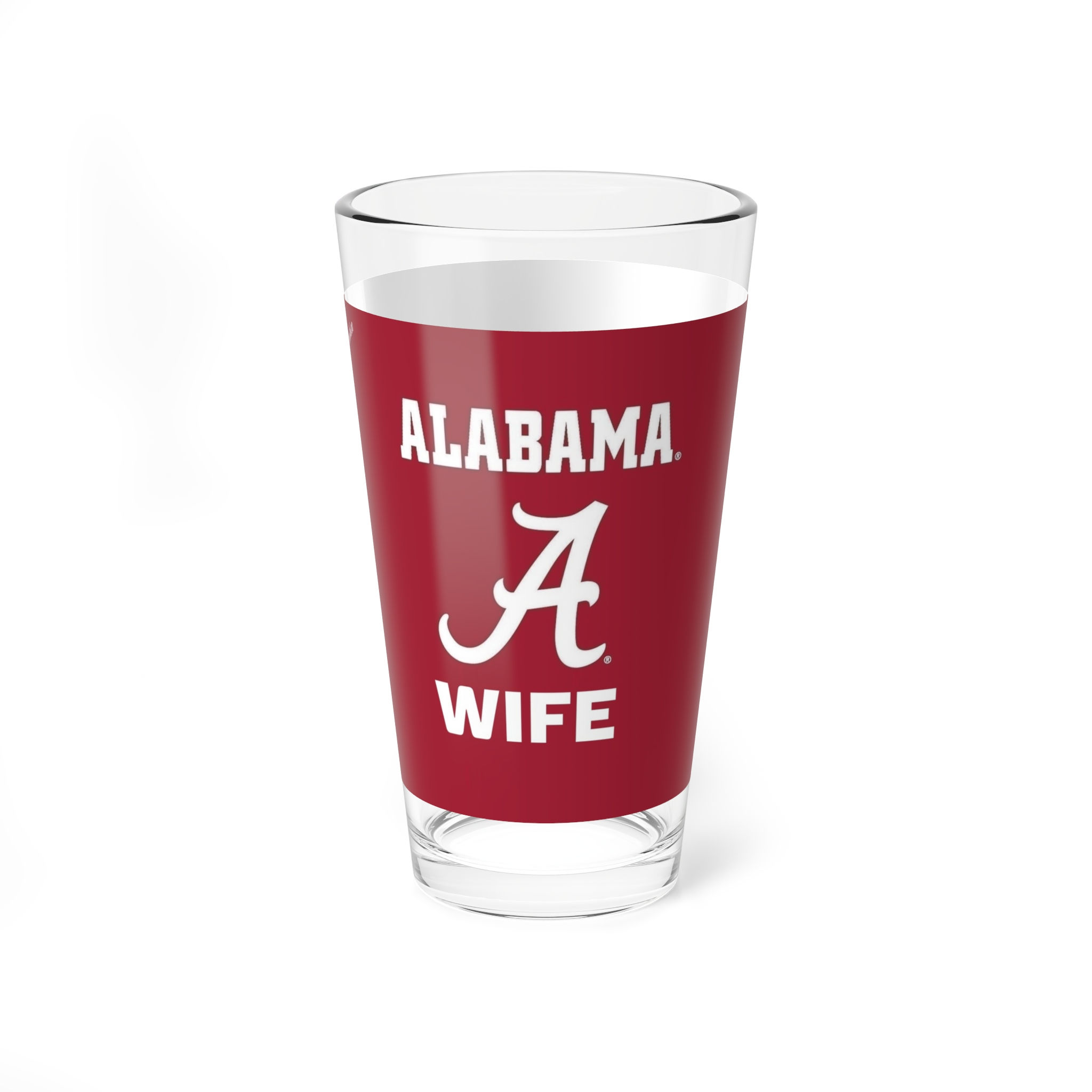 Alabama Crimson Tide WIFE Pint Glass - Fan Cup