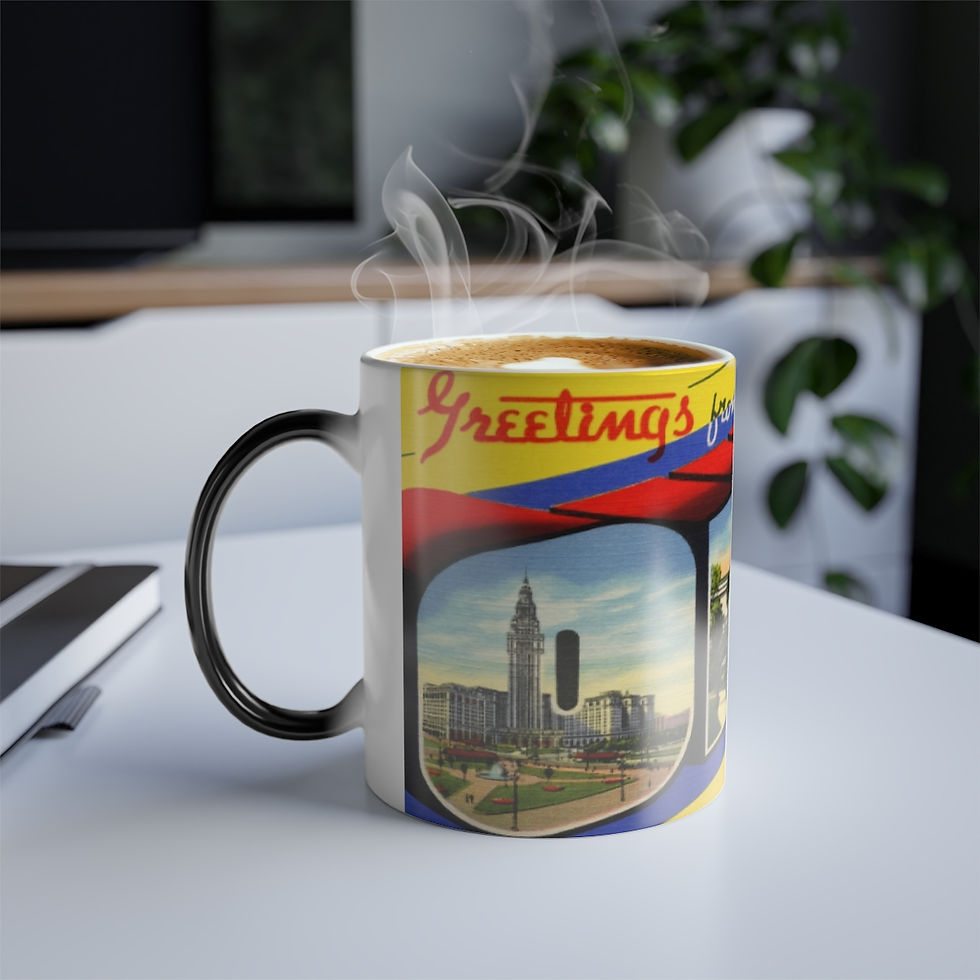Thumbnail: Color Changing! Greetings From Ohio ThermoH Morphin Ceramic Coffee Mug