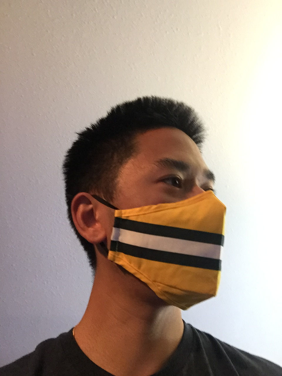 Thumbnail: Green & Yellow Stripes Team Mask