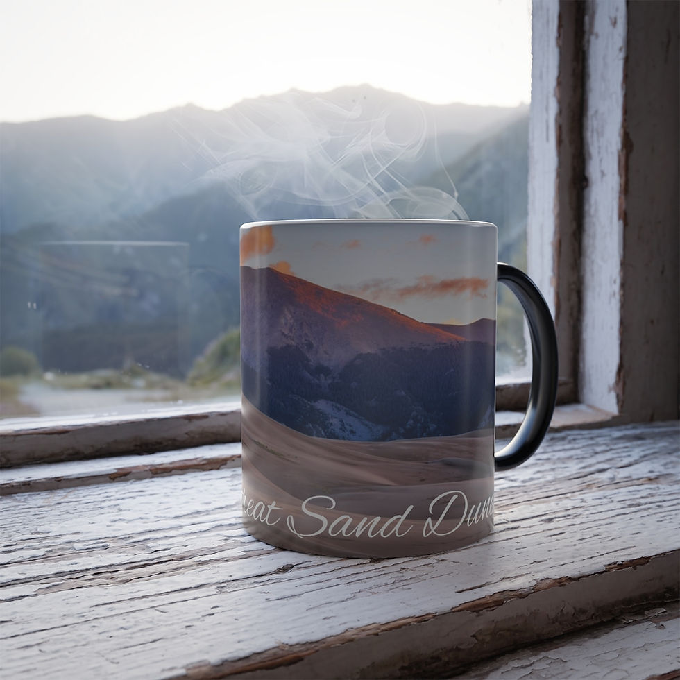 Thumbnail: Color Changing! Great Sand Dunes National Park ThermoH Morphin Coffee Mug