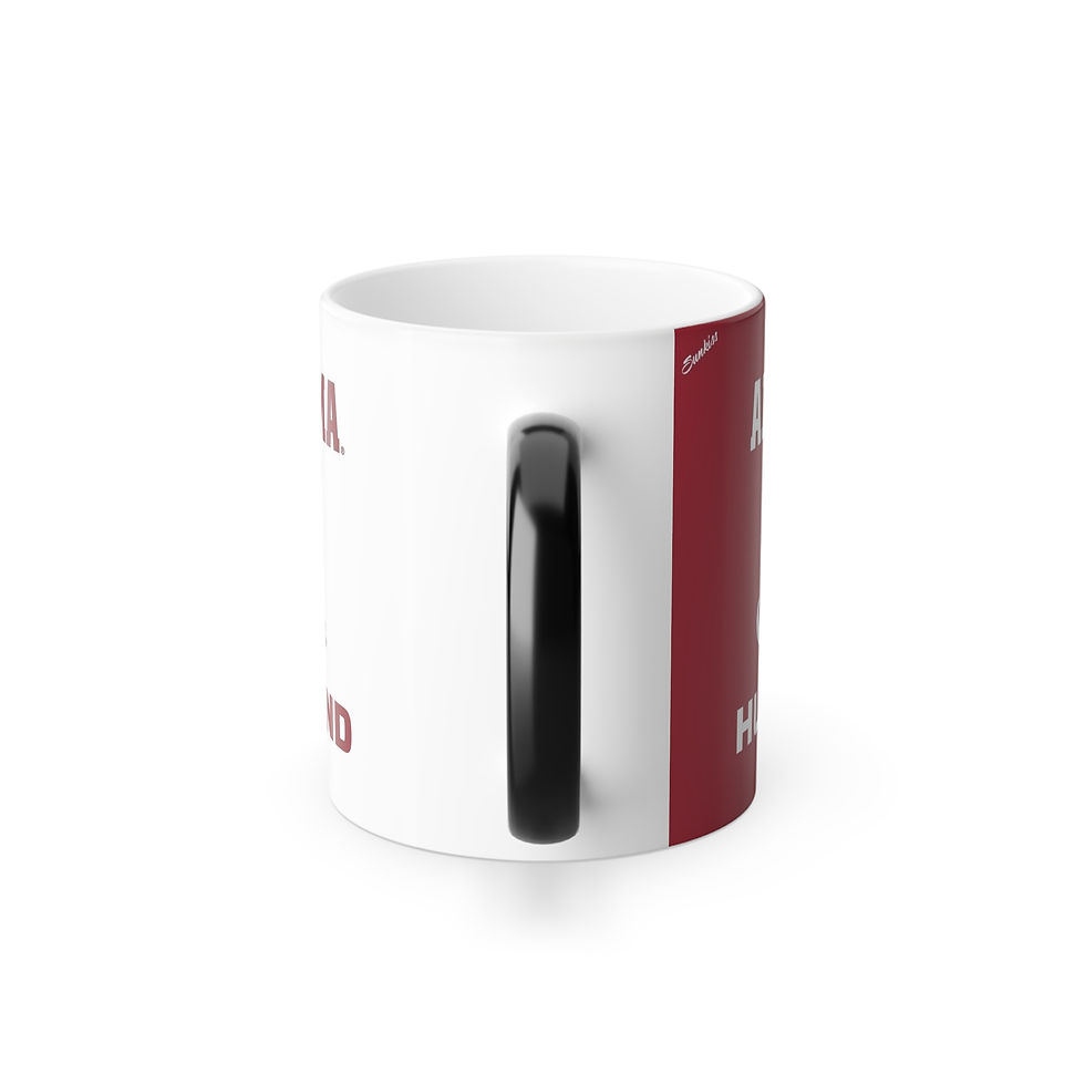 Thumbnail: Color Changing! Alabama Crimson Tide HUSBAND ThermoH Morphin Ceramic Coffee Mug