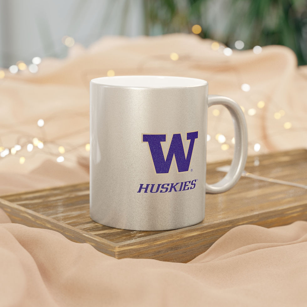 Thumbnail: Washington Huskies Metallic Mug (Silver or Gold)