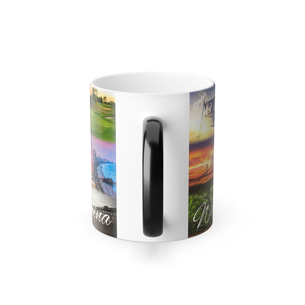 Thumbnail: Color Changing! State of South Carolina Landmarks ThermoH Morphin Coffee Mug
