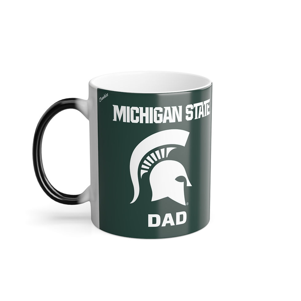 Thumbnail: Color Changing! Michigan State Spartans DAD ThermoH Morphin Ceramic Coffee Mug