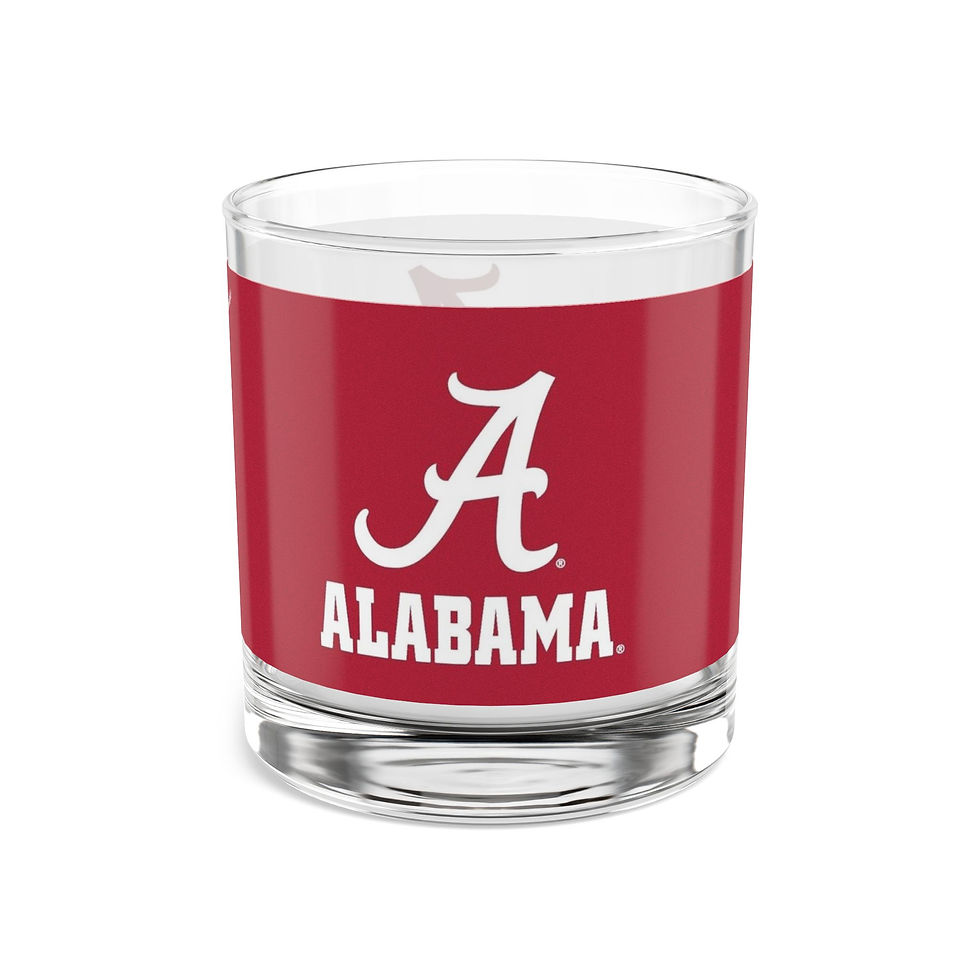 Thumbnail: Alabama CRIMSON TIDE Old Fashioned Rocks Glass - Fan Cup