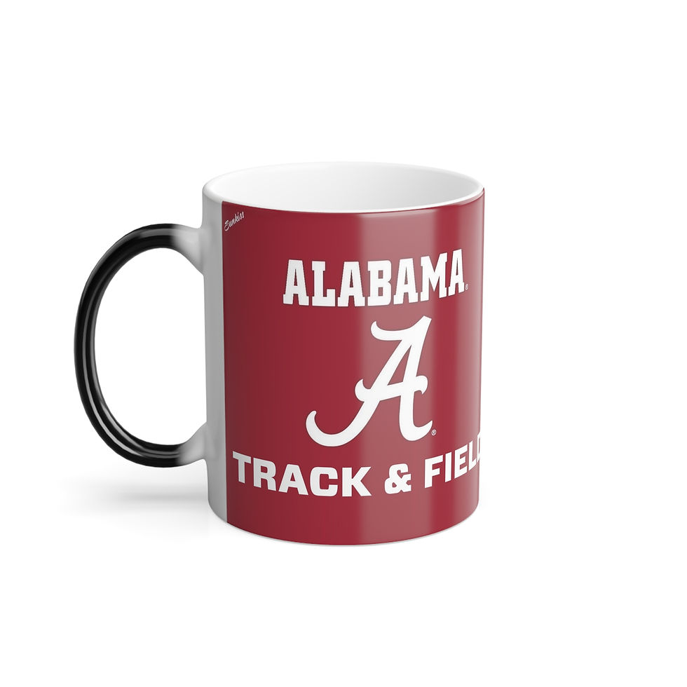 Thumbnail: Color Changing! Alabama Crimson Tide TRACK ThermoH Morphin Ceramic Coffee Mug