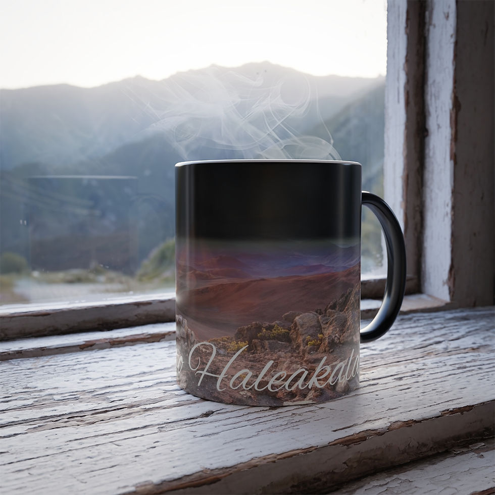 Color Changing! Haleakala National Park ThermoH Morphin Ceramic Coffee Mug