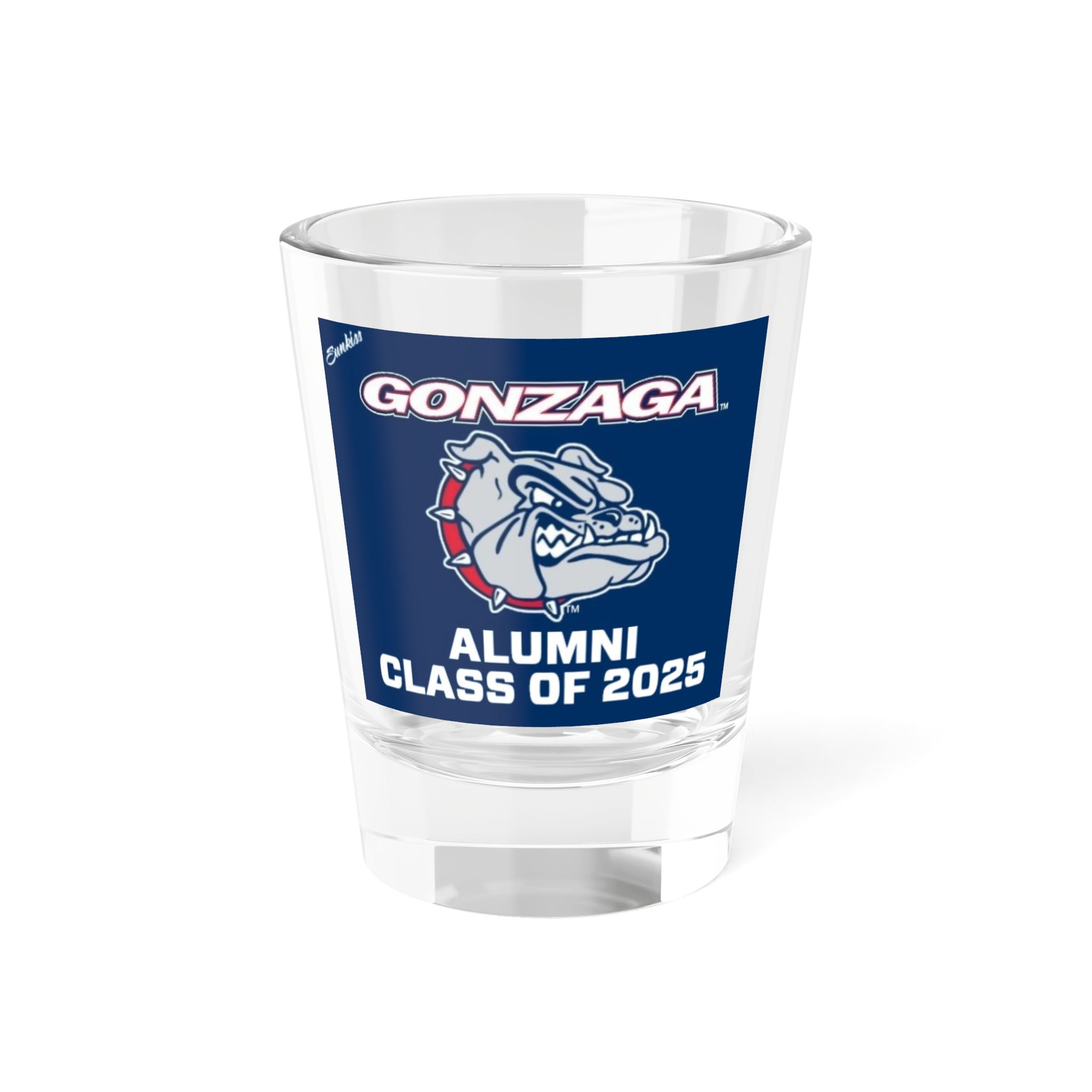 Gonzaga Bulldogs ALUMNI CLASS OF (Choose Your Grad Year) Shot Glass - Fan Cup