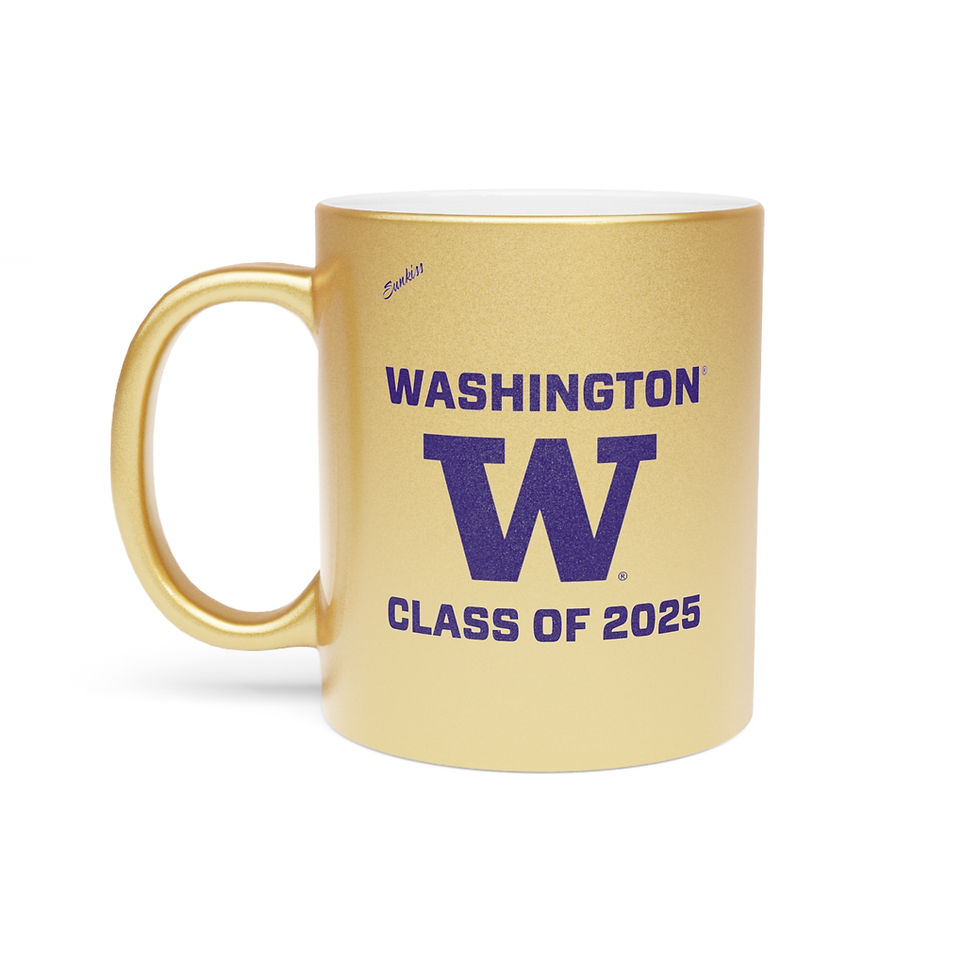 Thumbnail: Washington Huskies ALUMNI CLASS (Choose Your Year) Metallic Mug (Silver or Gold)