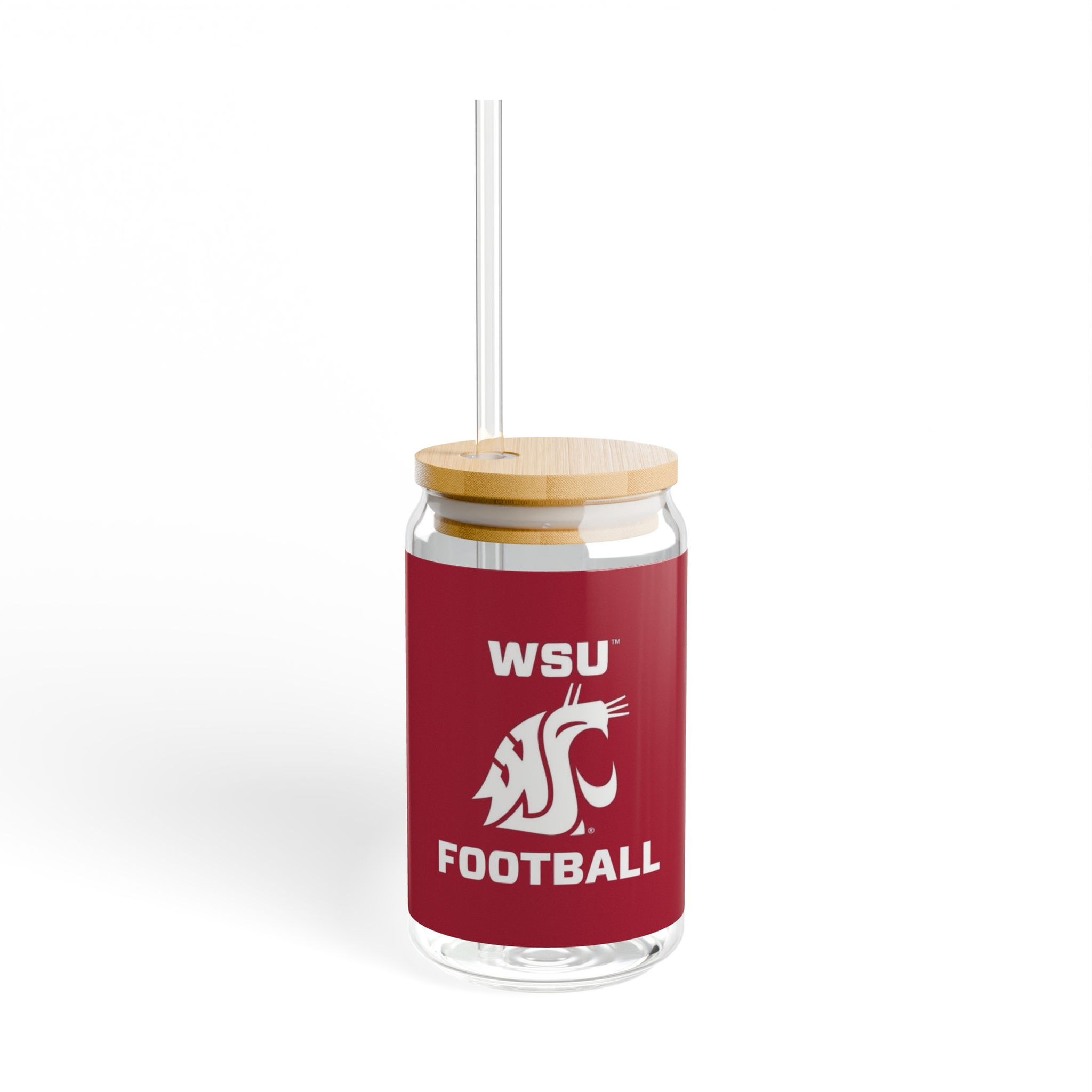 Washington State Cougars FOOTBALL Sipper Glass - Fan Cup