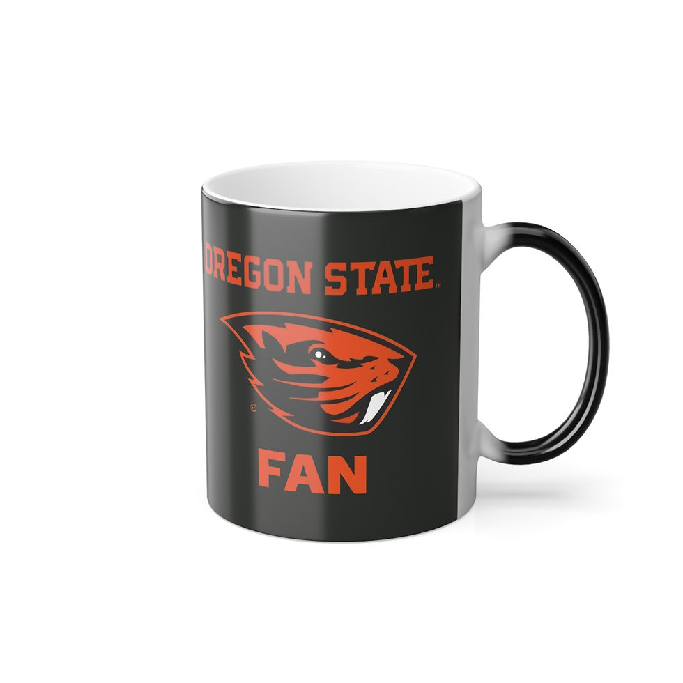 Thumbnail: Color Changing! Oregon State Beavers FAN ThermoH Morphin Ceramic Coffee Mug