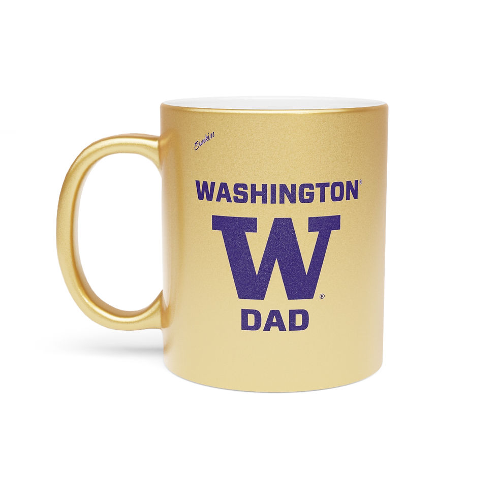 Thumbnail: Washington Huskies DAD Metallic Mug (Silver or Gold)