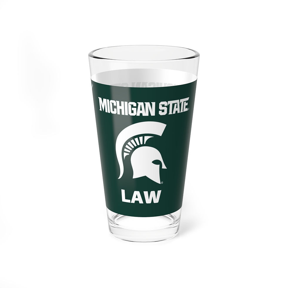Michigan State Spartans LAW SCHOOL Pint Glass - Fan Cup