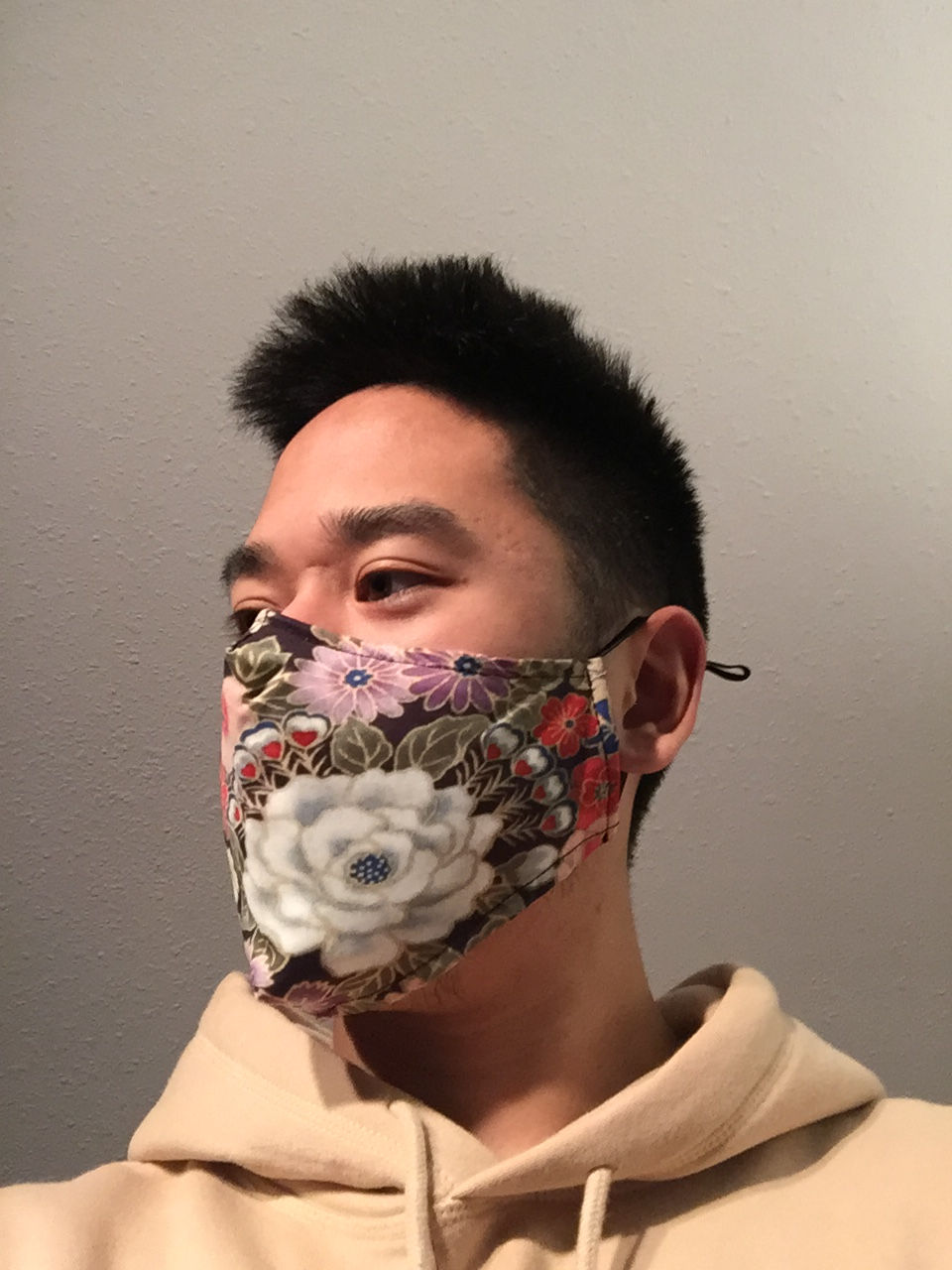 Thumbnail: Black Flowers Face Mask