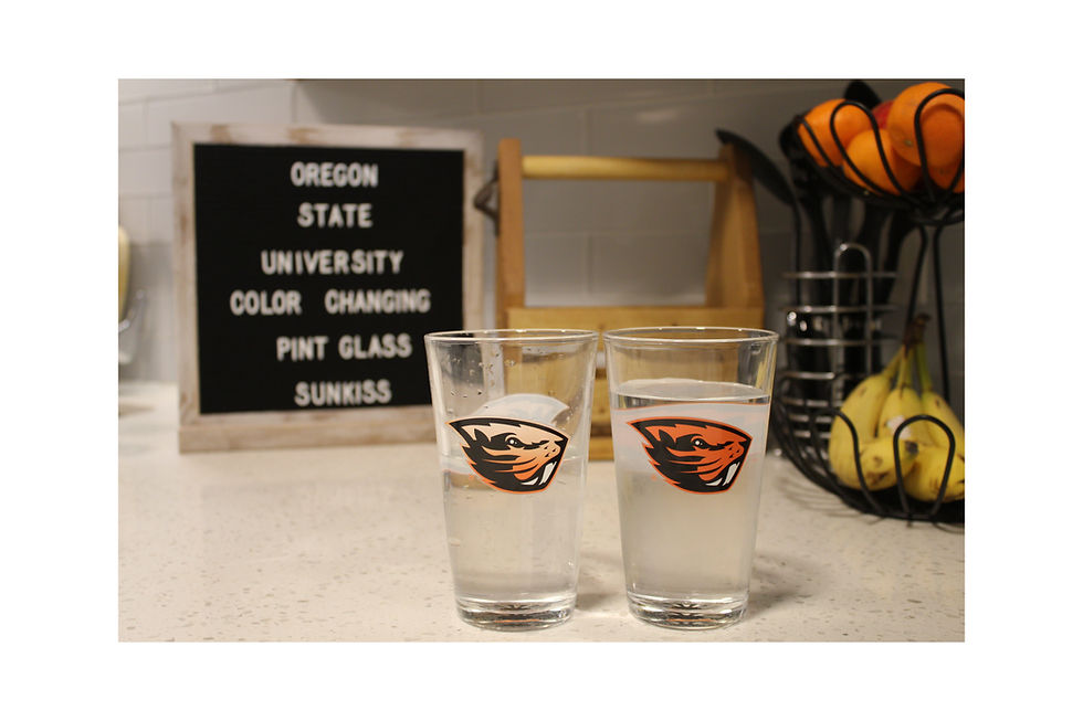 Thumbnail: oregon state university beavers logo color changing pint glass beer cold sensitive