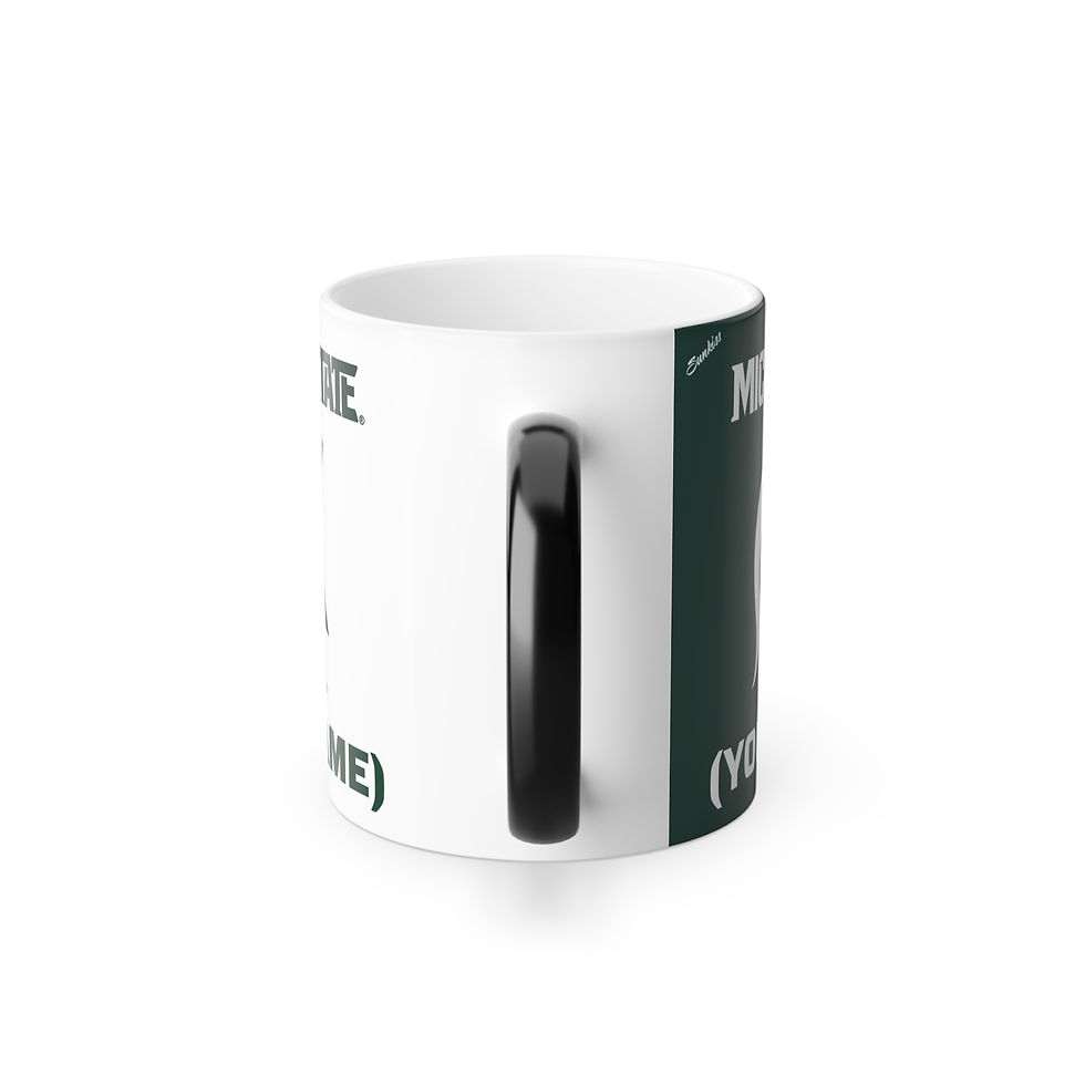Thumbnail: Color Changing! Michigan State Spartans (CHOOSE YOUR NAME) ThermoH Morphin Mug