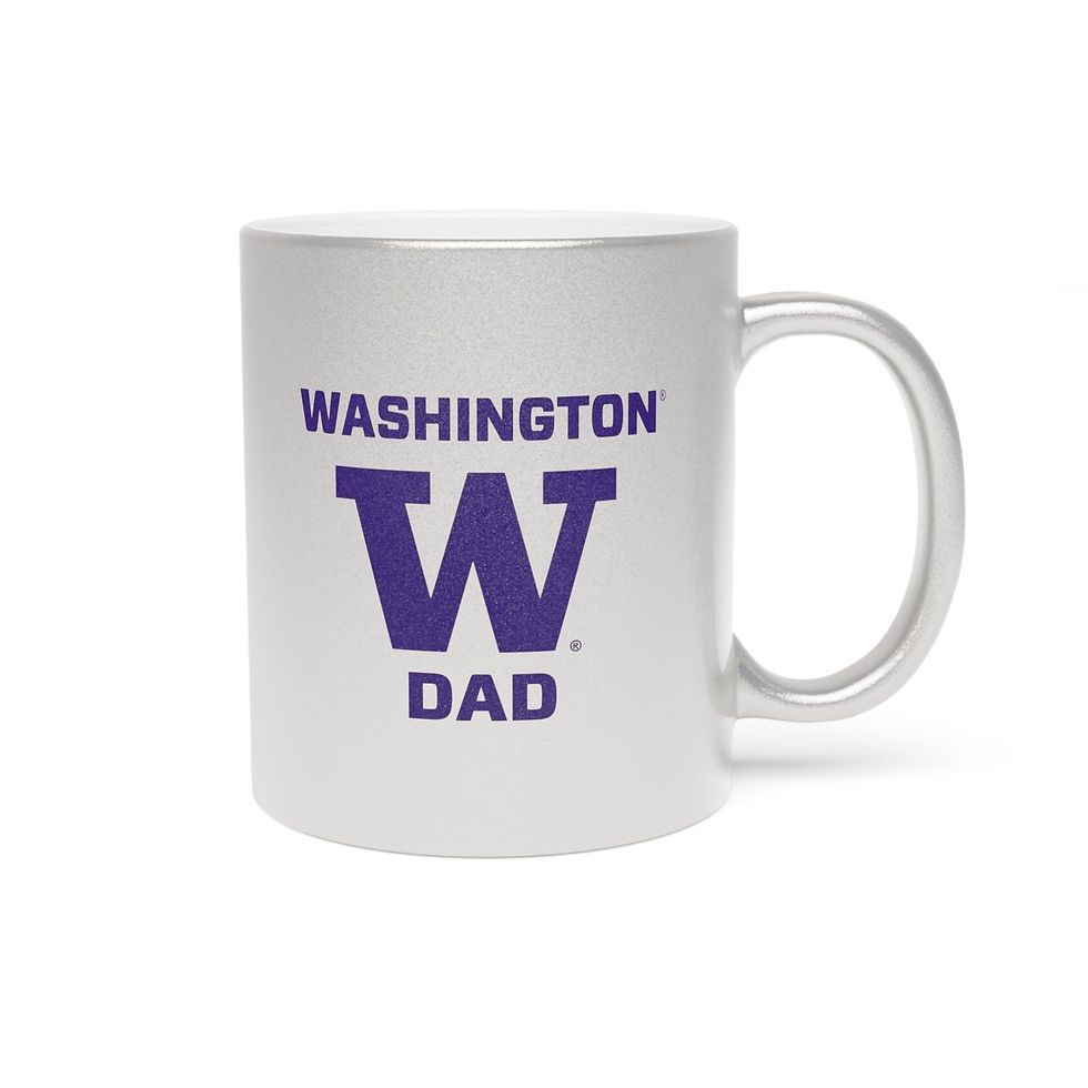 Thumbnail: Washington Huskies DAD Metallic Mug (Silver or Gold)