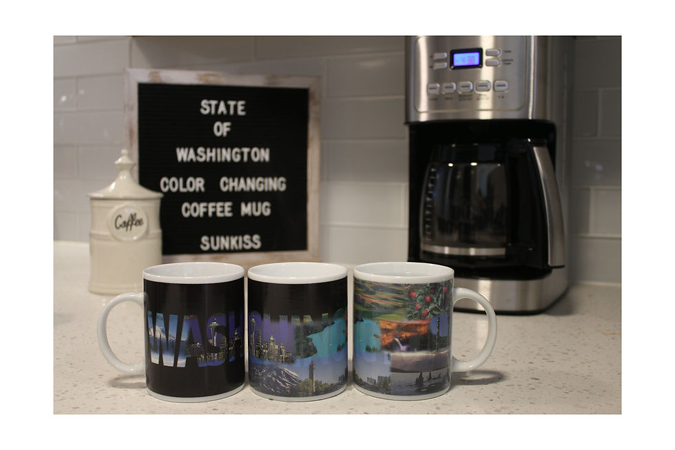Thumbnail: washington state seattle color changing coffee mug heat sensitive hot