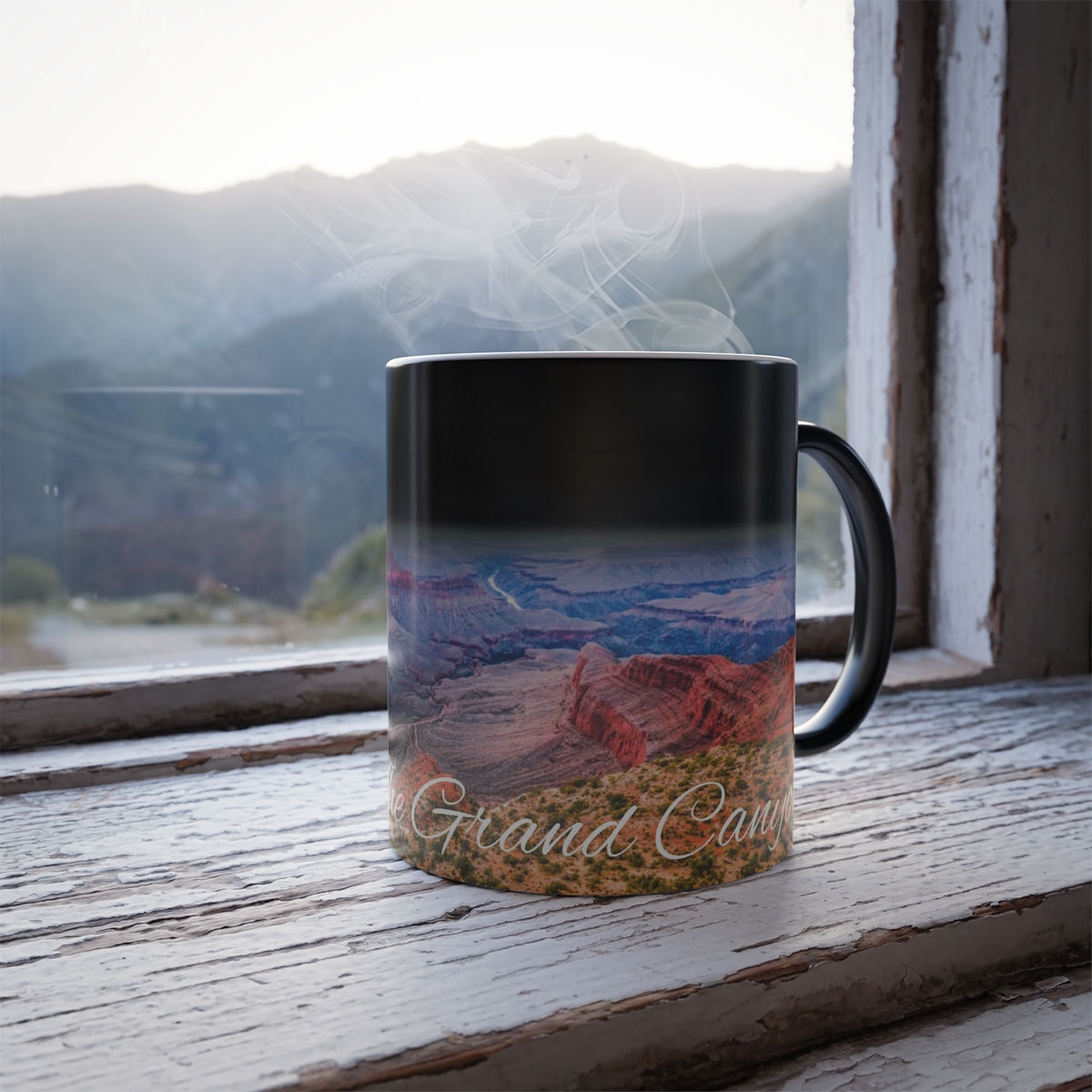 Color Changing! Grand Canyon National Park ThermoH Morphin Ceramic Coffee Mug