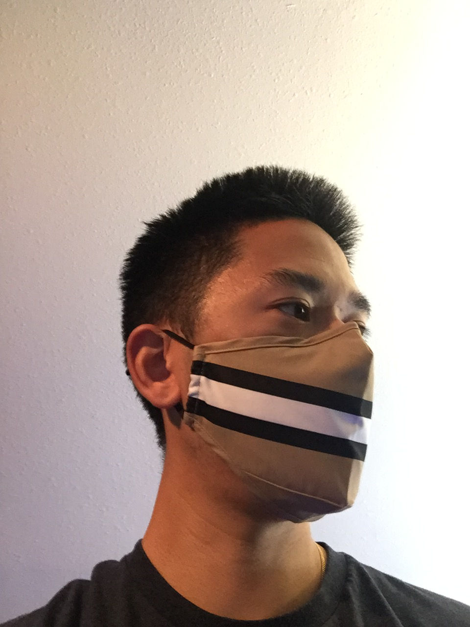 Thumbnail: Black & Gold Stripes Team Mask