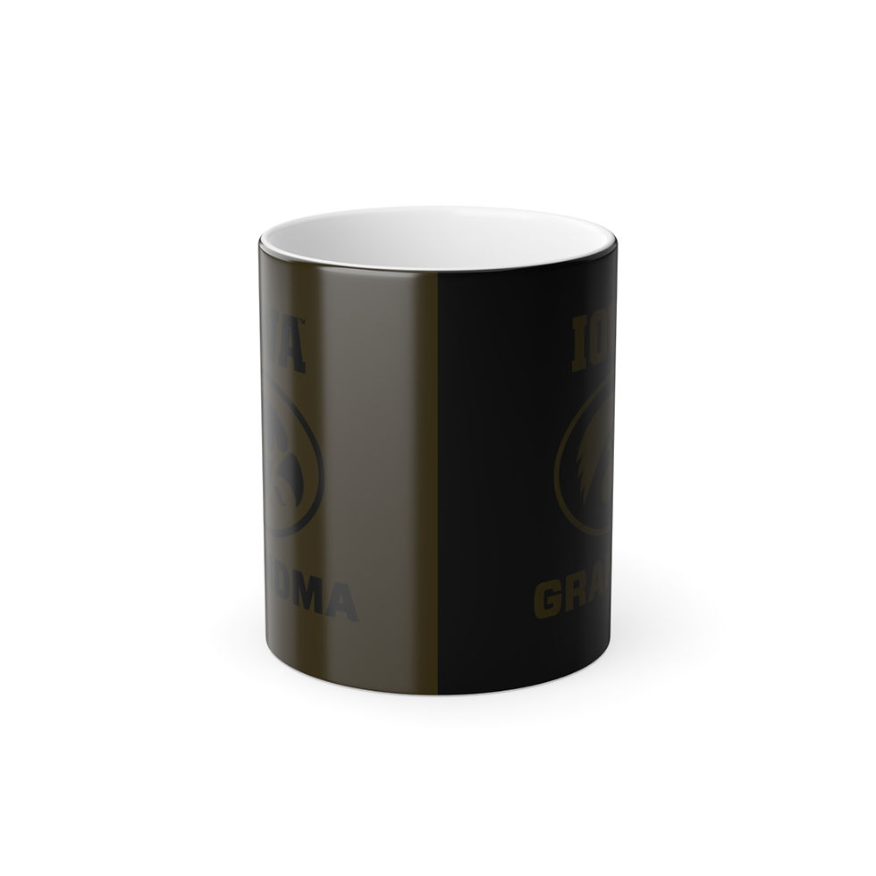 Thumbnail: Color Changing! Iowa Hawkeyes GRANDMA ThermoH Morphin Ceramic Coffee Mug