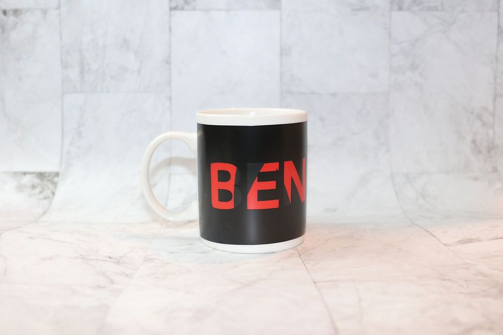 Thumbnail: Black & Orange Bengal Stripes ThermoH Exray Mug