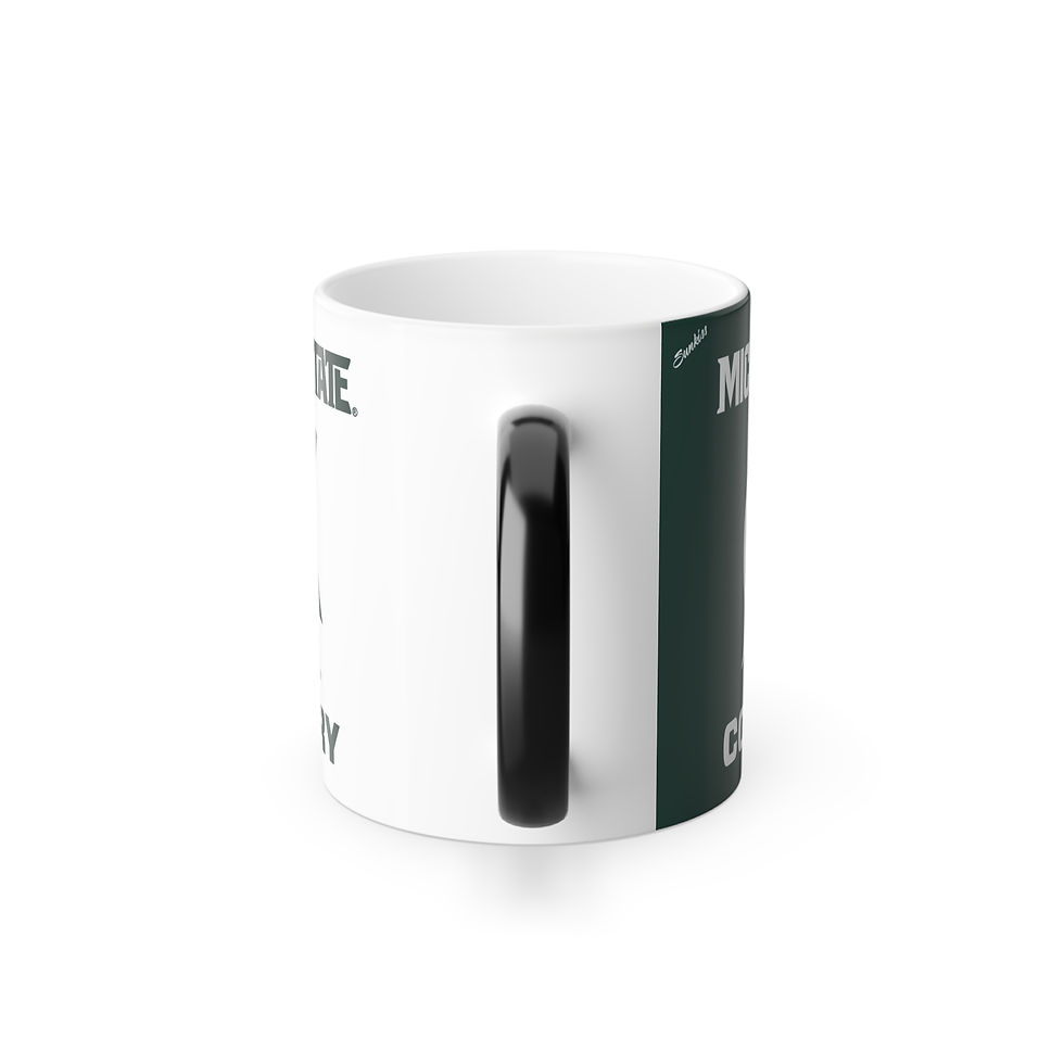 Thumbnail: Color Changing! Michigan State COUNTRY Spartans ThermoH Morphin Coffee Mug