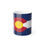 Thumbnail: Color Changing! Colorado State Flag ThermoH Morphin Ceramic Coffee Mug