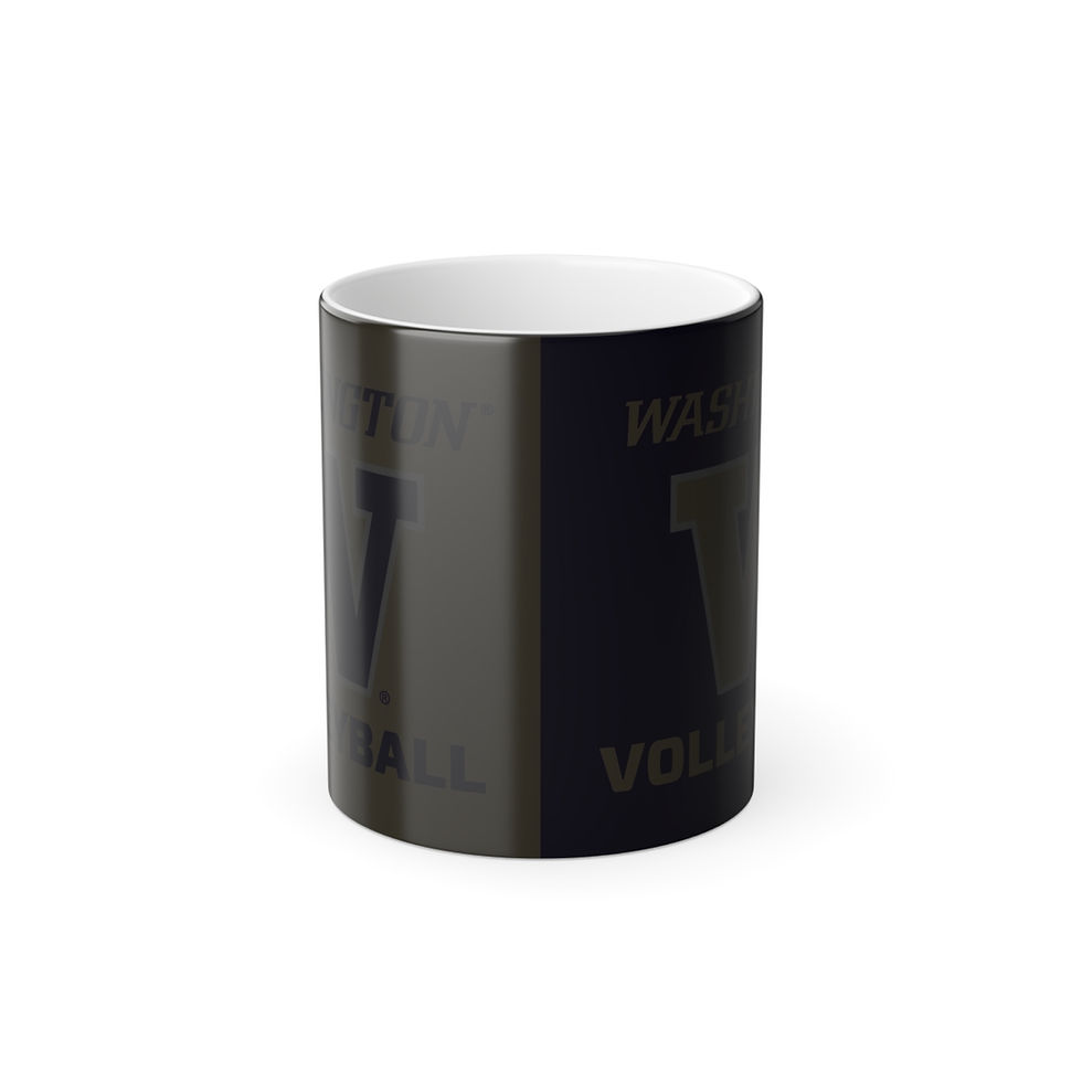 Thumbnail: Color Changing! Washington Huskies VOLLEYBALL ThermoH Morphin Ceramic Coffee Mug
